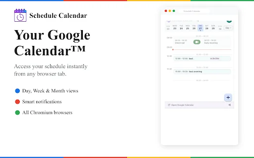 Schedule Calendar ڈاؤن لوڈ کریں – گوگل کیلنڈر کا بہترین ٹول - Screenshot 1
