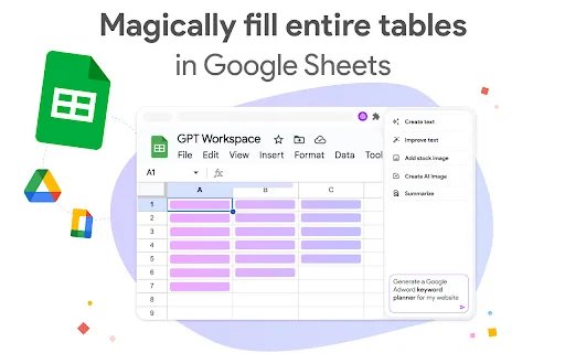 GPT Workspace ڈاؤن لوڈ کریں – گوگل ورک اسپیس میں ChatGPT کا استعمال - Screenshot 2