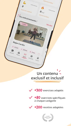 Kunto: Nutrition Sport Adapté ڈاؤن لوڈ کریں – فٹنس اور باڈی بلڈنگ ایپ - Screenshot 9
