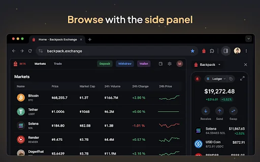 Backpack Wallet ڈاؤن لوڈ کریں – Solana اور Ethereum کے لیے محفوظ کرپٹو - Screenshot 5