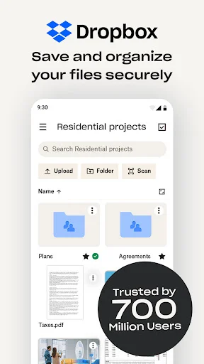 Dropbox ڈاؤن لوڈ کریں – محفوظ کلاؤڈ اسٹوریج اور فائل شیئرنگ - Screenshot 1
