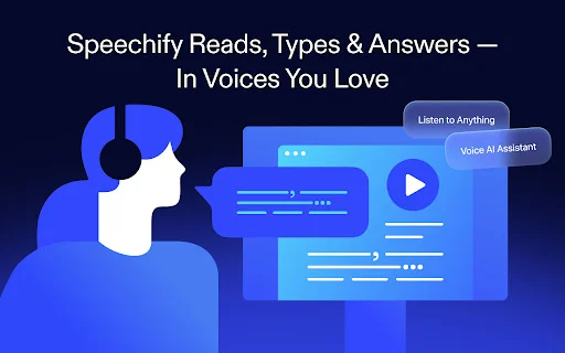 Speechify ڈاؤن لوڈ کریں – بہترین ٹیکسٹ ٹو اسپیچ اور AI ریڈر - Screenshot 1