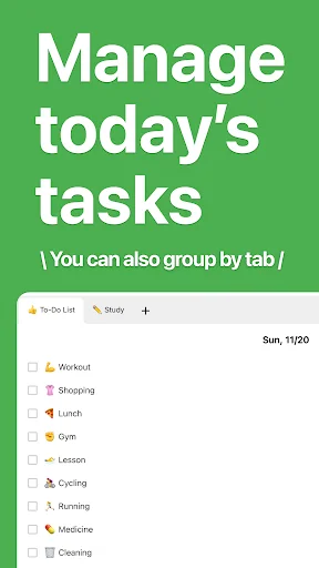 Daily Checklist ڈاؤن لوڈ کریں – روزانہ کے کاموں کو منظم کریں - Screenshot 17
