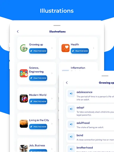 IELTS Vocabulary PRO ڈاؤن لوڈ کریں – آئیلٹس کی تیاری مفت - Screenshot 10