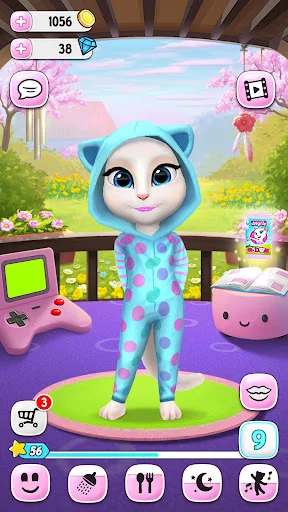 My Talking Angela ڈاؤن لوڈ کریں – بہترین ورچوئل پالتو گیم - Screenshot 22