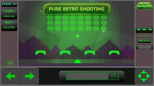 Arcade Invaders From Space ڈاؤن لوڈ کریں – کلاسک ریٹرو ایکشن گیم - Screenshot 1