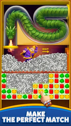 Royal Match ڈاؤن لوڈ کریں – کنگ رابرٹ کے محل کو سجائیں اور پہیلیاں حل کریں - Screenshot 5
