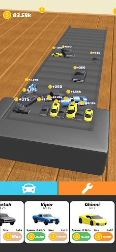 Idle Treadmill 3D ڈاؤن لوڈ کریں – کاروں کو اڑتے ہوئے دیکھیں - Screenshot 4