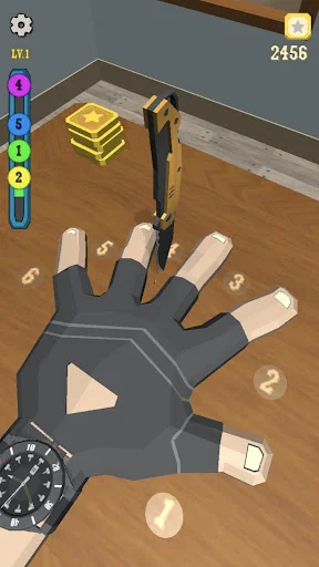 Knife Finger Game ڈاؤن لوڈ کریں – دلچسپ اور چیلنجنگ فنگر گیم - Screenshot 3