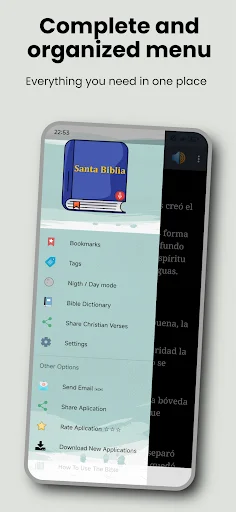 Reina Valera 1960 Bible ڈاؤن لوڈ کریں – ہسپانوی بائبل آڈیو کے ساتھ - Screenshot 2