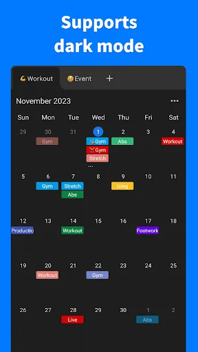Plan Calendar ڈاؤن لوڈ کریں – شیڈول اور ٹائم مینجمنٹ ایپ - Screenshot 3