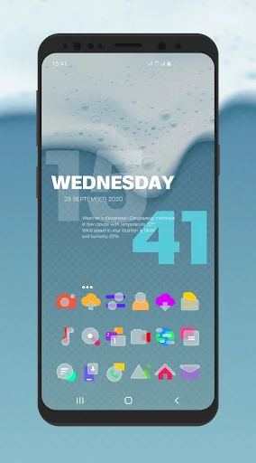 Bluric Icon Pack ڈاؤن لوڈ کریں – Frozen Glass اسٹائل مفت - Screenshot 2