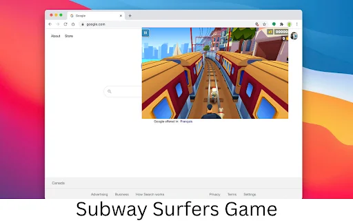 Subway Surfers Chrome Extension ڈاؤن لوڈ کریں – لامتناہی دوڑ کا مزہ - Screenshot 2