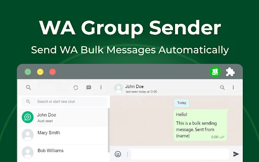 WAWebSender ڈاؤن لوڈ کریں – WhatsApp گروپس کے لیے بہترین بلک میسجنگ ٹول - Screenshot 1