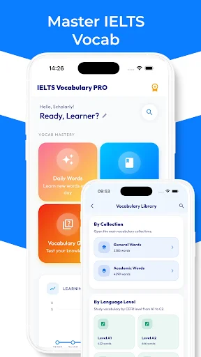 IELTS Vocabulary PRO ڈاؤن لوڈ کریں – آئیلٹس کی تیاری مفت - Screenshot 1