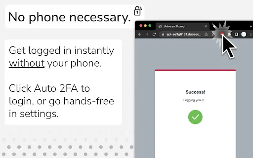 Auto 2FA براؤزر ایکسٹینشن ڈاؤن لوڈ کریں – Duo لاگ ان کو آسان بنائیں - Screenshot 2