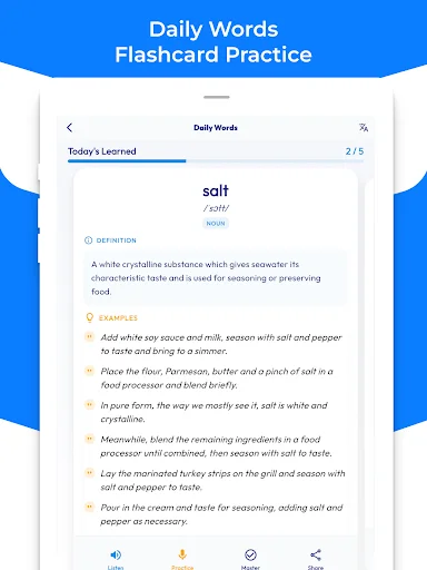 IELTS Vocabulary PRO ڈاؤن لوڈ کریں – آئیلٹس کی تیاری مفت - Screenshot 8