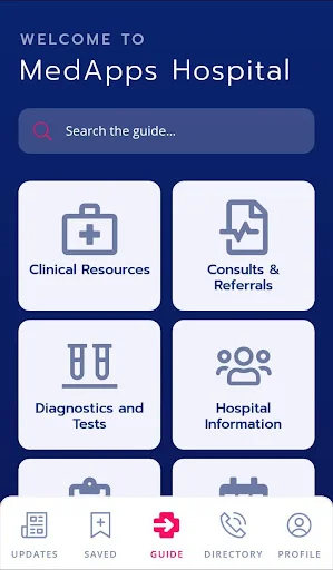 Med App ڈاؤن لوڈ کریں – جدید ہسپتال ہینڈ بک مفت حاصل کریں - Screenshot 1