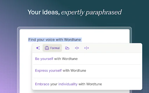 Wordtune ڈاؤن لوڈ کریں – بہترین AI پیرافریزنگ اور گرامر ٹول - Screenshot 2