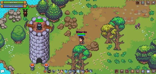 Definya 2D MMORPG ڈاؤن لوڈ کریں – بہترین پکسل آرٹ آن لائن آر پی جی - Screenshot 3