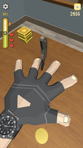 Knife Finger Game ڈاؤن لوڈ کریں – دلچسپ اور چیلنجنگ فنگر گیم - Screenshot 1