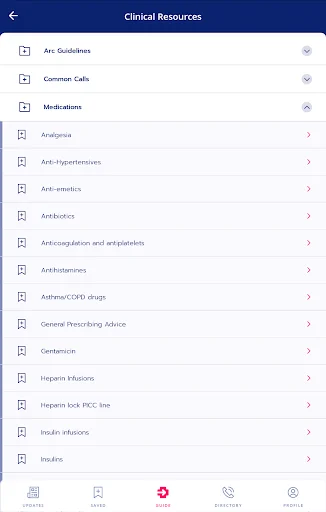 Med App ڈاؤن لوڈ کریں – جدید ہسپتال ہینڈ بک مفت حاصل کریں - Screenshot 8