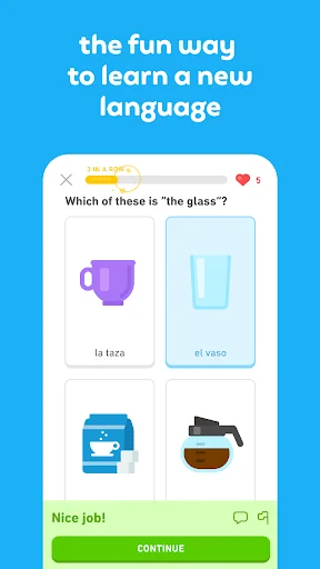Duolingo ڈاؤن لوڈ کریں – زبان، ریاضی، موسیقی اور شطرنج سیکھیں - Screenshot 2