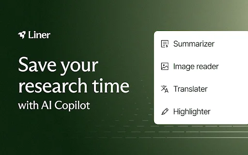 Liner: ChatGPT AI Copilot ڈاؤن لوڈ کریں – ویب اور یوٹیوب کے لیے بہترین AI اسسٹنٹ - Screenshot 1