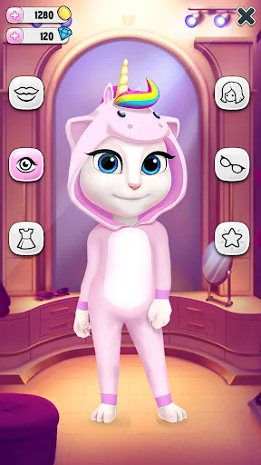 My Talking Angela ڈاؤن لوڈ کریں – بہترین ورچوئل پالتو گیم - Screenshot 4