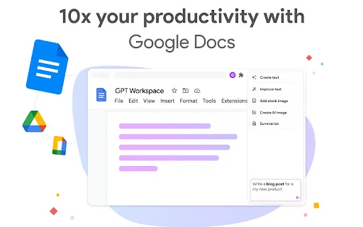 GPT Workspace ڈاؤن لوڈ کریں – گوگل ورک اسپیس میں ChatGPT کا استعمال - Screenshot 3