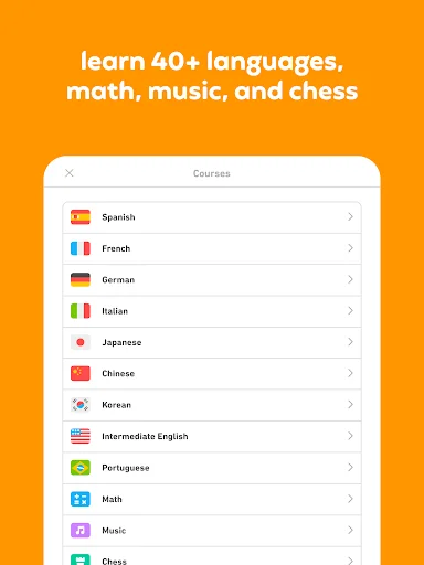 Duolingo ڈاؤن لوڈ کریں – زبان، ریاضی، موسیقی اور شطرنج سیکھیں - Screenshot 17
