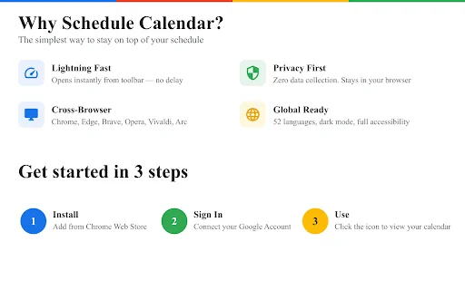 Schedule Calendar ڈاؤن لوڈ کریں – گوگل کیلنڈر کا بہترین ٹول - Screenshot 3