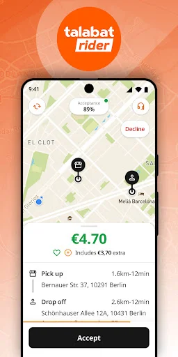 Talabat Rider App ڈاؤن لوڈ کریں – ڈیلیوری کے ذریعے زیادہ کمائیں - Screenshot 4