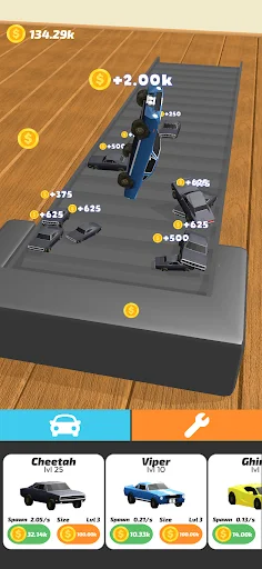 Idle Treadmill 3D ڈاؤن لوڈ کریں – کاروں کو اڑتے ہوئے دیکھیں - Screenshot 2