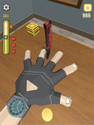 Knife Finger Game ڈاؤن لوڈ کریں – دلچسپ اور چیلنجنگ فنگر گیم - Screenshot 17