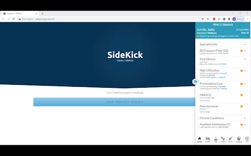 Sidekick ڈاؤن لوڈ کریں – ACO ممبران کے لیے بہترین میڈیکل ایکسٹینشن - Screenshot 2