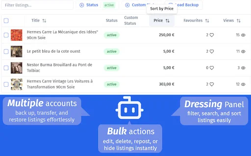 Dotb ڈاؤن لوڈ کریں – Vinted سیلز بڑھانے کے لیے بہترین آٹومیشن ٹول - Screenshot 3