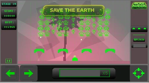 Arcade Invaders From Space ڈاؤن لوڈ کریں – کلاسک ریٹرو ایکشن گیم - Screenshot 2
