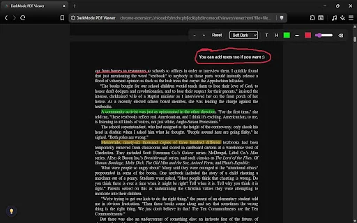 Eclipse PDF ڈاؤن لوڈ کریں – ڈارک موڈ اور پی ڈی ایف ایڈیٹر - Screenshot 4
