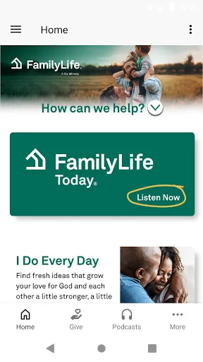 FamilyLife ڈاؤن لوڈ کریں – خاندانی تعلقات اور روحانی ترقی کے لیے بہترین ایپ - Screenshot 1