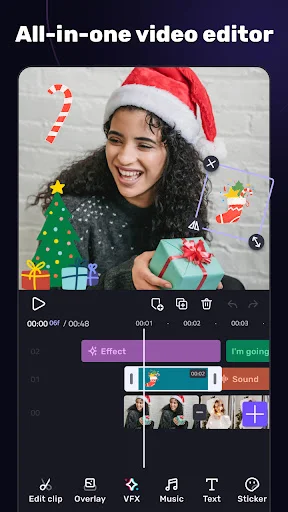 AI Video Editor VivaCut ڈاؤن لوڈ کریں – پروفیشنل ویڈیو ایڈیٹنگ ایپ - Screenshot 1
