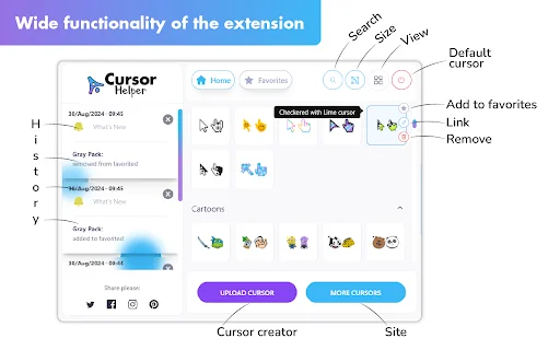 Cursor Helper ڈاؤن لوڈ کریں – ویب کے لیے بہترین کسٹم ماؤس کرسر - Screenshot 2