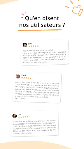 Kunto: Nutrition Sport Adapté ڈاؤن لوڈ کریں – فٹنس اور باڈی بلڈنگ ایپ - Screenshot 14