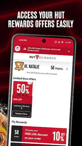 Pizza Hut KWT ایپ ڈاؤن لوڈ کریں – کویت میں مزیدار پیزا آرڈر کریں - Screenshot 3