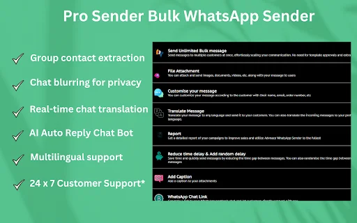 Pro Sender ڈاؤن لوڈ کریں – WhatsApp پر بلک میسج بھیجنے کا بہترین ٹول - Screenshot 3