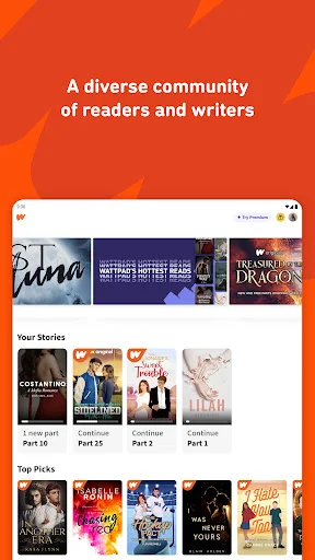 Wattpad تازہ ترین ورژن ڈاؤن لوڈ کریں – کہانیاں پڑھیں اور لکھیں - Screenshot 8