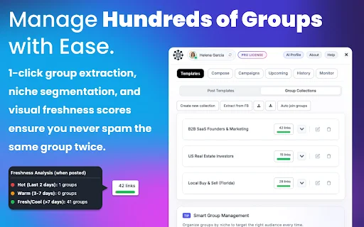 Facebook Groups Auto Poster اور Scheduler ڈاؤن لوڈ کریں – LeadRadar - Screenshot 4