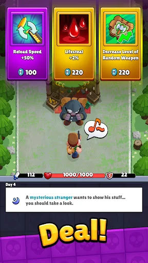 Bagbound Hero ڈاؤن لوڈ کریں – زومبی سروائیول RPG گیم - Screenshot 4