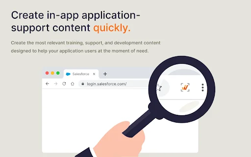 Whatfix Studio ڈاؤن لوڈ کریں – انٹرایکٹو گائیڈز اور ڈیجیٹل ایڈاپشن - Screenshot 1