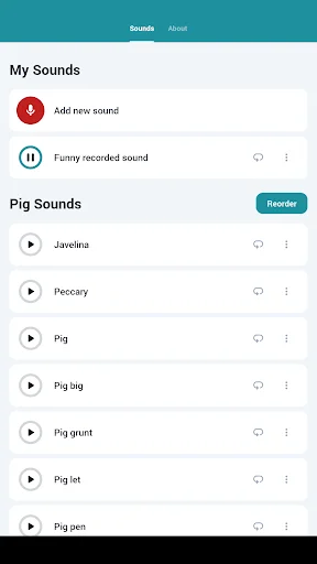 Pig Sounds ایپ ڈاؤن لوڈ کریں – سور کی دلچسپ آوازیں مفت - Screenshot 7